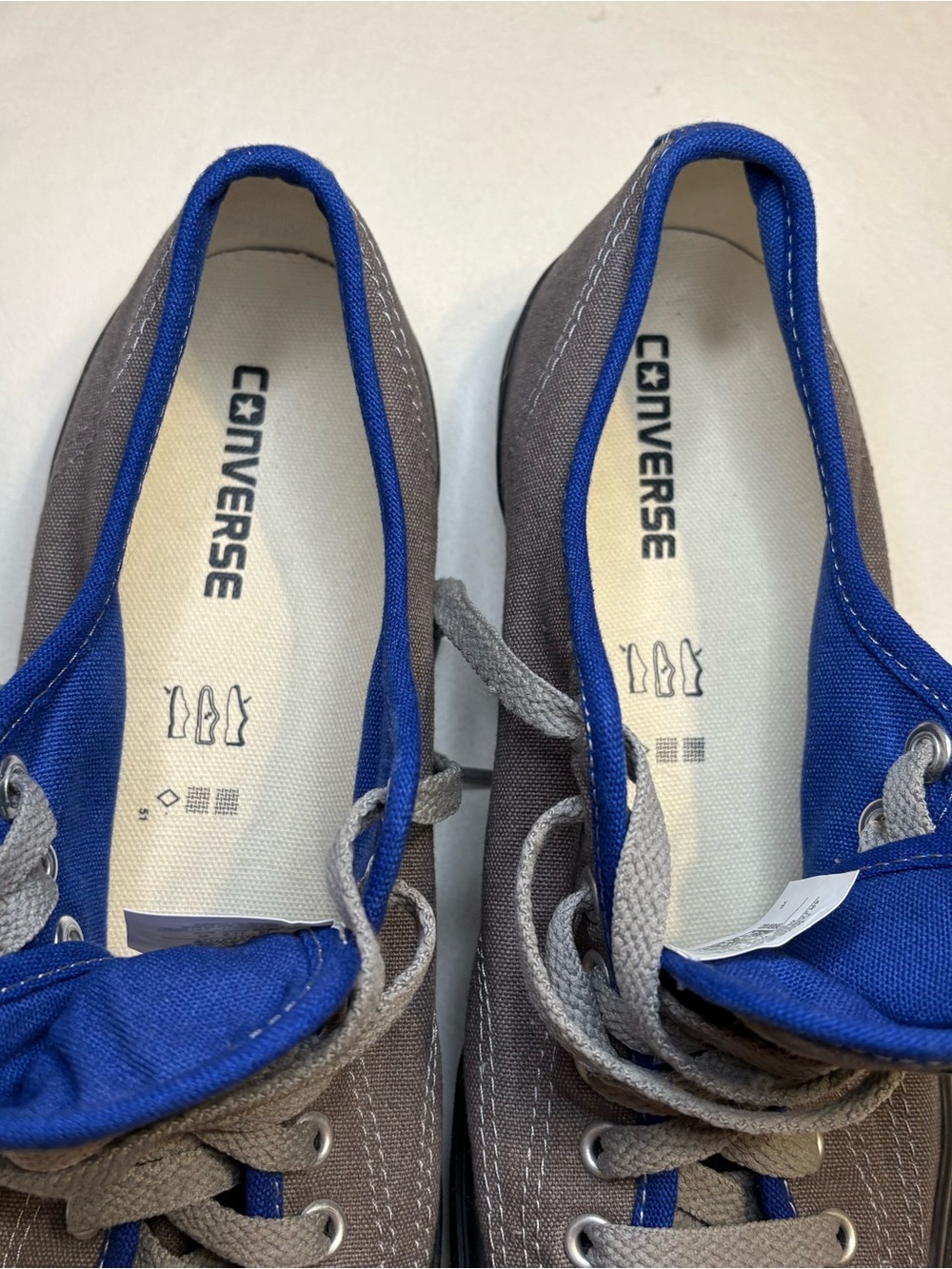 Converse Jack Purcell Blue and Gray Low Top Sneakers- Unisex Adult Sneakers - Picture 8 of 9